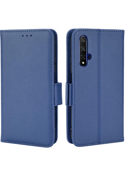 Huawei Nova 5t Manyetik Kart Yuvaları Için Kılıf Tutucu Yan Toka Cüzdan Pu (Yurt Dışından)