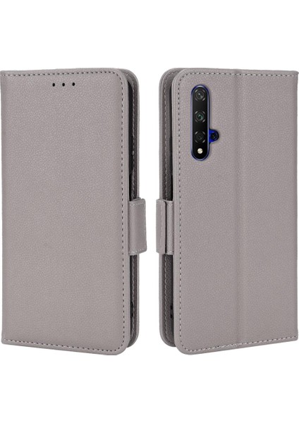 Huawei Nova 5t Manyetik Kart Yuvaları Için Kılıf Tutucu Yan Toka Cüzdan Pu (Yurt Dışından)
