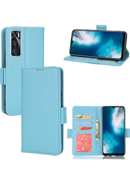 Vivo V20 Se Manyetik Pu Deri Cüzdan Yan Toka Kart Yuvaları Için Kılıf (Yurt Dışından)