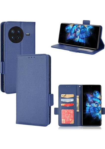 Vivo x Not Için Kılıf Cüzdan Kart Yuvaları Tutucu Pu Deri Manyetik Yan (Yurt Dışından)