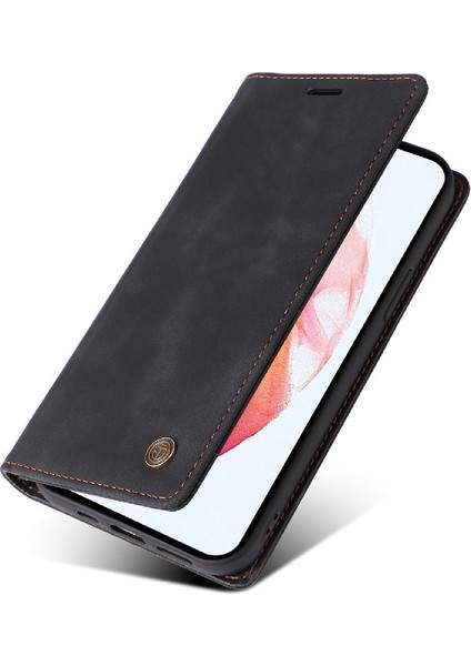 Samsung Galaxy S21 Cüzdan Için Flip Case Basit Iş Kapak Kılıfı (Yurt Dışından)
