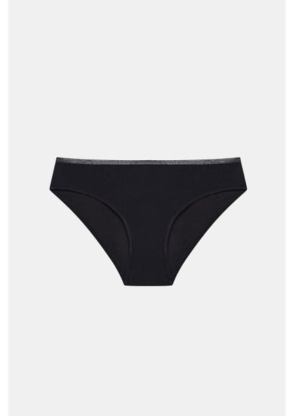 Genç Kız Siyah Silver Bandeau Bikini Takımı modelleri
