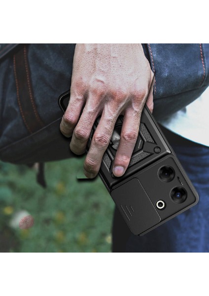 Tecno Camon 20 Pro 5g Kılıf Magnetik Standlı Kamera Korumalı Zore Sürgülü Vega Kapak fırsatları