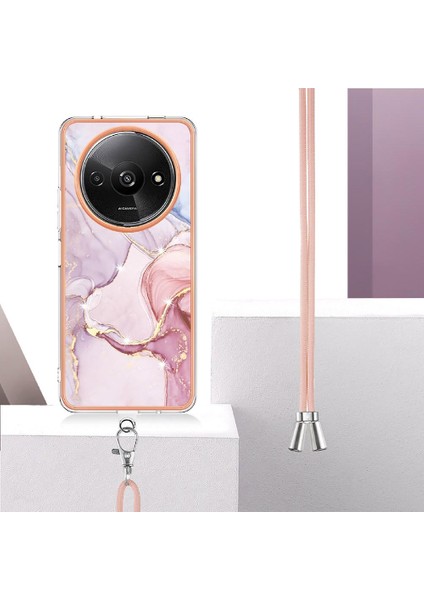 Xiaomi Redmi A3 Crossbody Kordon Askısı Tampon Mermer Yumuşak (Yurt Dışından) modelleri