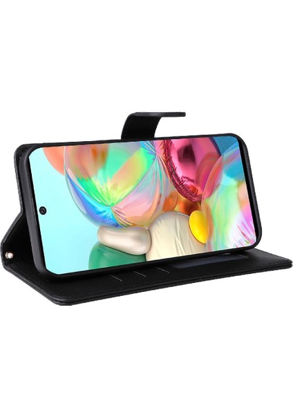Samsung Galaxy A71 Için Flip Case Darbeye Basit Iş Cüzdan Kılıf (Yurt Dışından) indirimleri