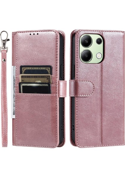 Xiaomi Redmi Not 13 Için Flip Case 4g Cüzdan Kickstand 6 Kart Yuvaları Pu (Yurt Dışından)