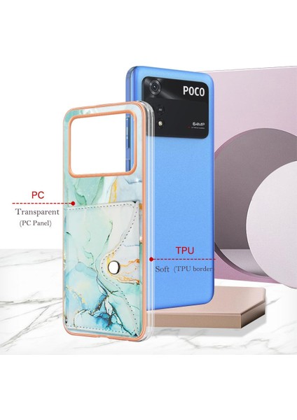 Xiaomi Poco M4 Pro 4g Kart Yuvaları Yumuşak Tpu Tampon Mermer Ince (Yurt Dışından)