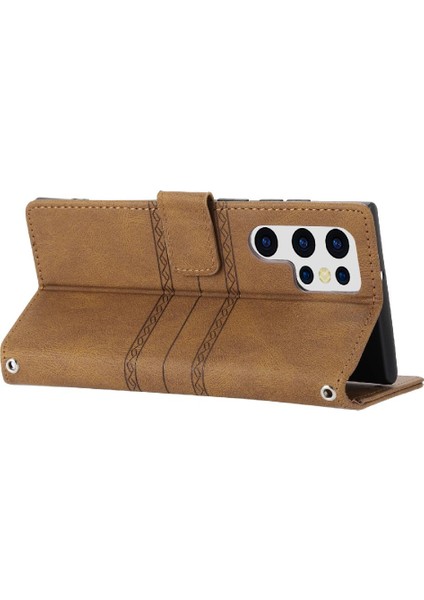 Samsung Galaxy S22 Ultra 5g Için Flip Case Cüzdan Kılıf Kickstand Pu (Yurt Dışından) indirimleri