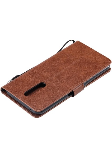 Kart Yuvası ile Oppo F11 Için Flip Case Iş Cüzdan Telefon Kılıfı Klasik (Yurt Dışından)