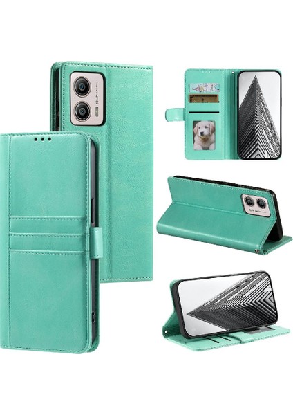 Motorola Moto G54 5g Kickstand Pu Deri 6 Kart Yuvaları Için Flip Case (Yurt Dışından)