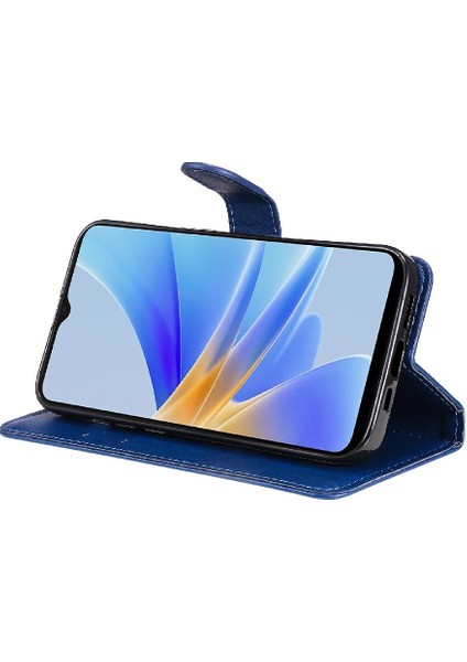 Kart Yuvası Iş Cüzdanı ile Oppo A17 Yüksek Kaliteli Deri Için Flip Case (Yurt Dışından)