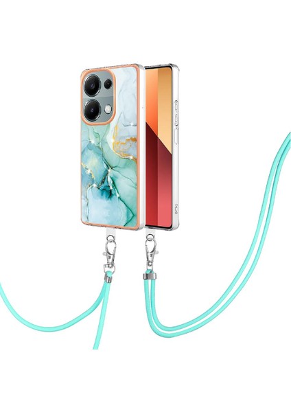 Xiaomi Poco M6 Pro 4g Tampon Mermer Crossbody Kordon Askısı Yumuşak (Yurt Dışından)