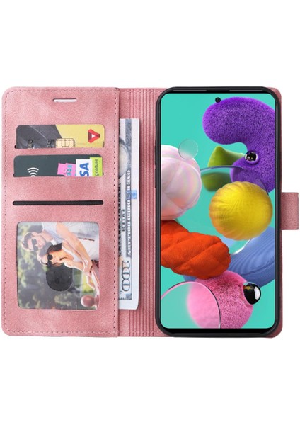 Samsung Galaxy A51 Için Flip Case Darbeye Basit Iş Cüzdan Kılıf (Yurt Dışından) fırsatları