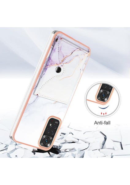 Xiaomi Redmi Için Not 11 4g Kart Yuvaları Yumuşak Tpu Tampon Ince Cüzdan (Yurt Dışından)