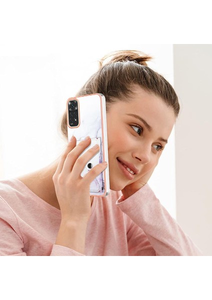 Xiaomi Redmi Için Not 11 4g Kart Yuvaları Yumuşak Tpu Tampon Ince Cüzdan (Yurt Dışından)