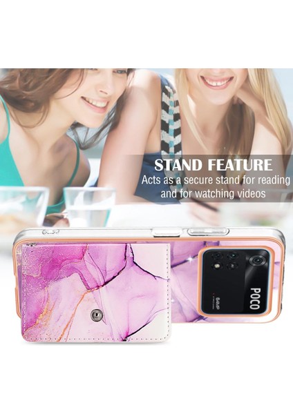 Xiaomi Poco M4 Pro 4g Kart Yuvaları Yumuşak Tpu Tampon Mermer Ince (Yurt Dışından)