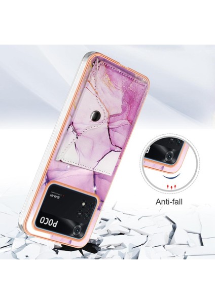 Xiaomi Poco M4 Pro 4g Kart Yuvaları Yumuşak Tpu Tampon Mermer Ince (Yurt Dışından)