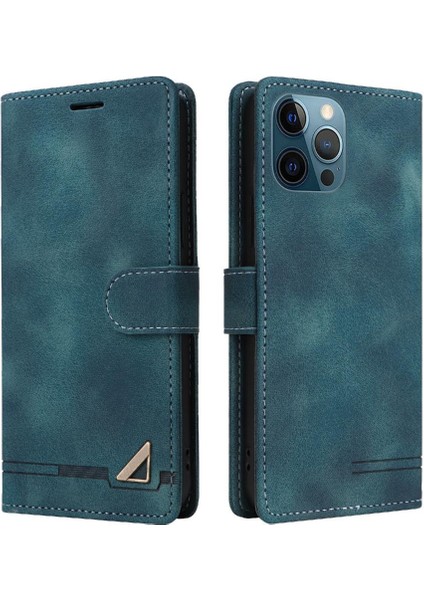 Iphone 12 Için Flip Case Pro Max Darbeye Cüzdan Deri Kılıf Basit (Yurt Dışından)