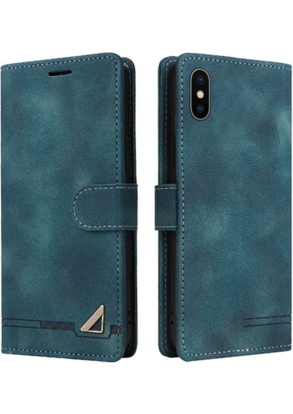 Iphone X/xs Deri Kılıf Için Flip Case Basit Iş Darbeye Dayanıklı Kapak (Yurt Dışından)