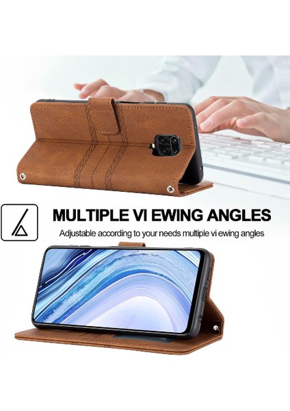 Xiaomi Redmi Not 10 Lite Için Flip Case Kickstand Cüzdan Kılıf Manyetik Pu (Yurt Dışından)
