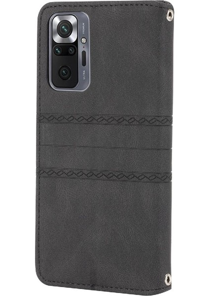 Xiaomi Redmi Not 10 Için Flip Case Pro Max Darbeye Koruyucu Pu Kılıf (Yurt Dışından)