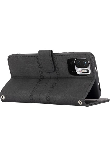 Xiaomi Redmi Not 11 Için Flip Case 4g Manyetik Kapatma Kickstand Pu Kılıf (Yurt Dışından)