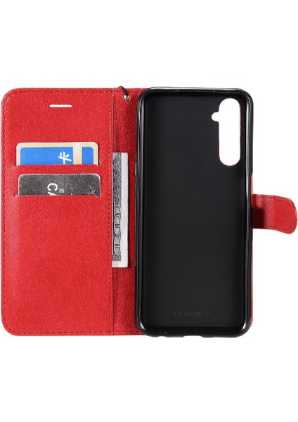 Kart Yuvası Klasik ile Realme 6 Iş Cüzdan Telefon Kılıfı Için Flip Case (Yurt Dışından) indirimleri