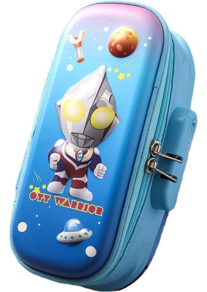Ultraman Kod Kilidi Kalem Kutusu 3D Stereoskopik Karikatür Çocuklar Için Kırtasiye Kutusu (Yurt Dışından)