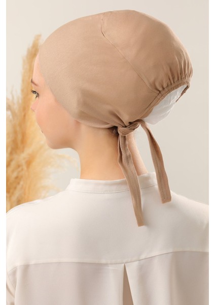 Dikişli Bone Sütlü Kahve modelleri