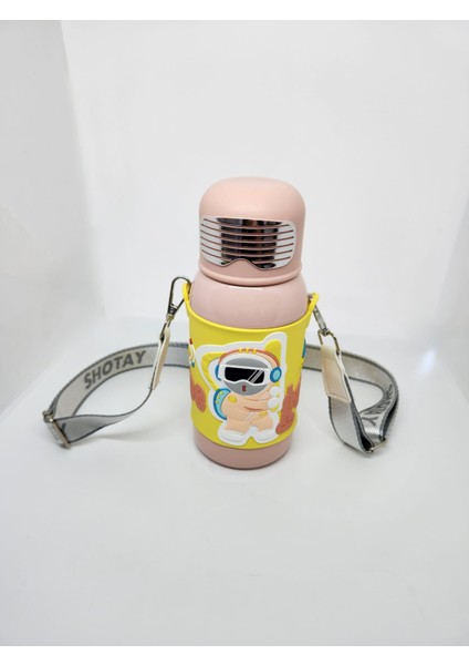 ST-8812 Space 600ML Çift Başlık (Kapak) Termos Matara Pembe modelleri