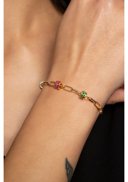 Kadın Renkli Zincir Bileklik fiyatları