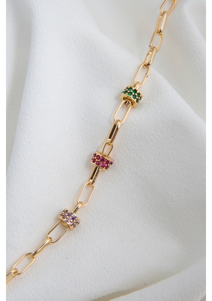 Kadın Renkli Zincir Bileklik fırsatları