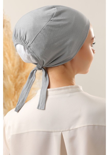 Dikişli Bone Açık Gri modelleri