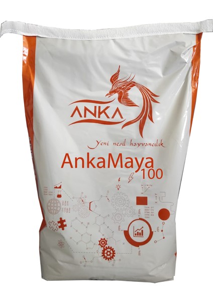 Anka MAYA100 Doğal Verim Artırıcı Canlı Maya 25 kg Konsantre Yem Katkı Maddesi