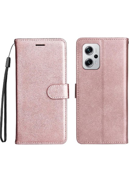 Xiaomi Redmi Için Flip Case NOTE11 Pro Artı 5g Klasik Düz Renk Yüksek (Yurt Dışından)