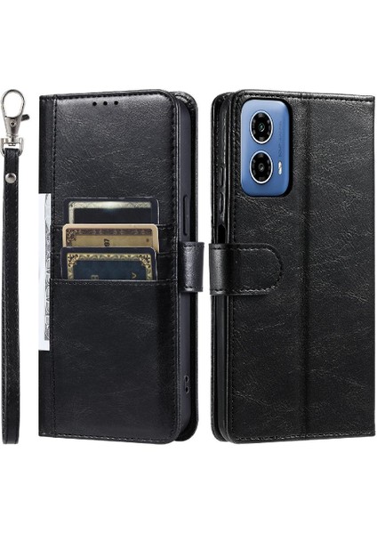 Motorola Moto G54 5g Kickstand Pu Deri 6 Kart Yuvaları Için Flip Case (Yurt Dışından)