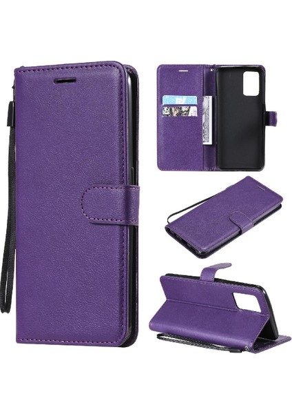 Oppo A74 4G/F19 4g Iş Cüzdan Telefon Kılıfı Için Kart Yuvası ile Flip Case (Yurt Dışından)