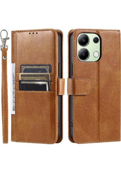 Xiaomi Redmi Not 13 Için Flip Case 4g Cüzdan Kickstand 6 Kart Yuvaları Pu (Yurt Dışından)