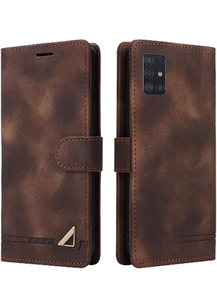 Samsung Galaxy A71 Için Flip Case Cüzdan Kılıf Kapak Kapak Darbeye (Yurt Dışından)