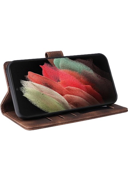 Samsung Galaxy S21 Için Flip Case Ultra Darbeye Deri Kılıf Kapak Çevirin (Yurt Dışından) indirimleri