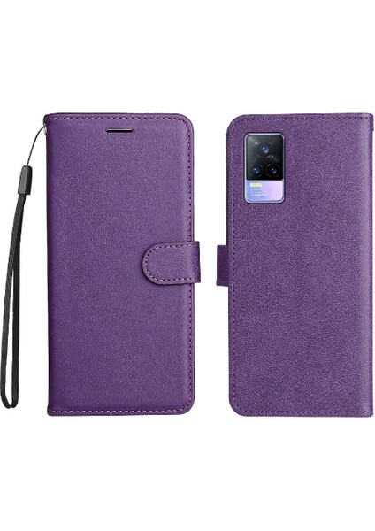 Vivo V21E 4G/Y73 2021 Iş Cüzdan Telefon Kılıfı Için Flip Case ile Yüksek (Yurt Dışından)