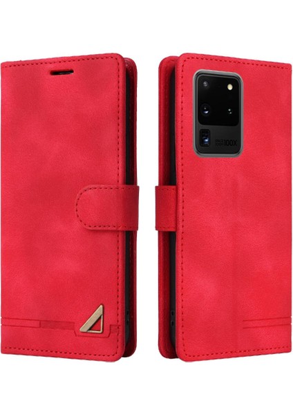 Samsung Galaxy S20 Ultra Cüzdan Basit Iş Flip Kapak Için Flip Case (Yurt Dışından)