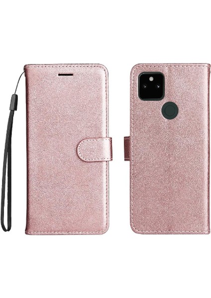 Kart Yuvası ile Google Piksel 5A 5g Için Flip Case Yüksek Kalite Deri Telefon (Yurt Dışından)