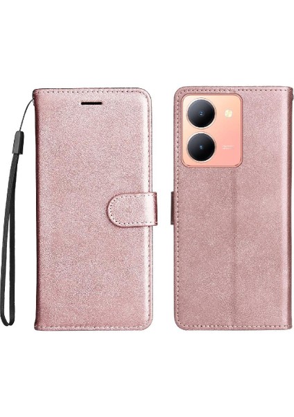 Vivo Y36 Için Flip Case 5G/Y78 5g Kart Yuvası ile Yüksek Kalite Deri Katı (Yurt Dışından)