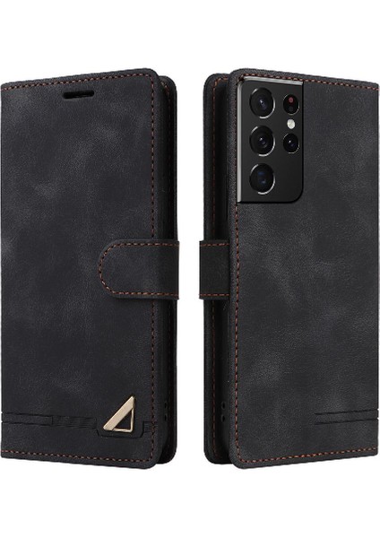 Samsung Galaxy S21 Için Flip Case Ultra Darbeye Deri Kılıf Kapak Çevirin (Yurt Dışından)