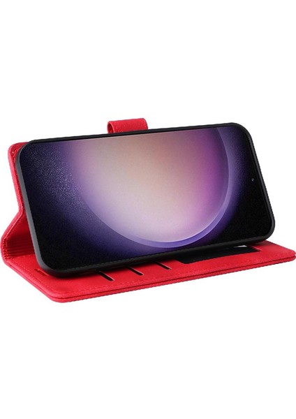 Samsung Galaxy S24 Artı Darbeye Dayanıklı Basit Iş Deri Için Flip Case (Yurt Dışından) modelleri