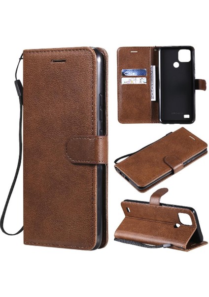 Kart Yuvası ile Realme C20/C21 Iş Cüzdan Telefon Kılıfı Için Flip Case (Yurt Dışından)
