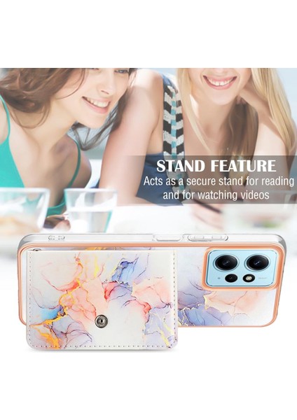 Xiaomi Redmi Için Not 12 4g Mermer Ince Cüzdan Yumuşak Tpu Tampon Kartı (Yurt Dışından) fiyatları