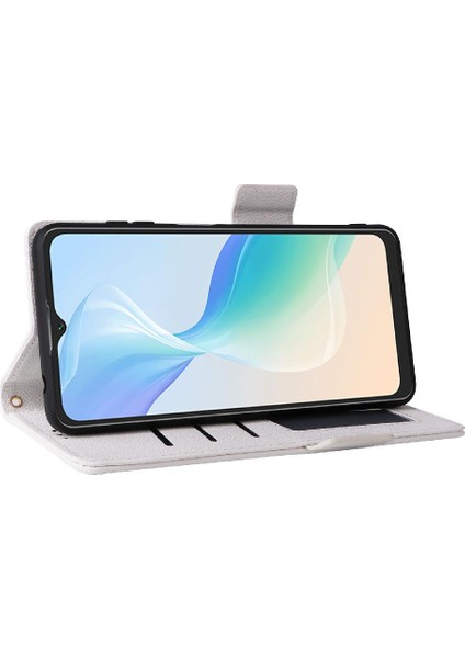 Blackview Oscal C30/C30 Pro Pu Deri Manyetik Yan Toka Kartı Için Kılıf (Yurt Dışından)