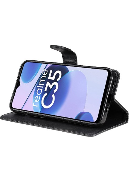 Realme C35 4g Yüksek Kaliteli Deri Klasik Düz Renk Için Flip Case (Yurt Dışından) indirimleri
